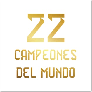 Campeones del Mundo Posters and Art